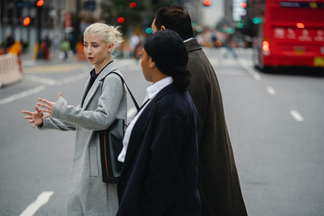 Pedestrians Cross the Road